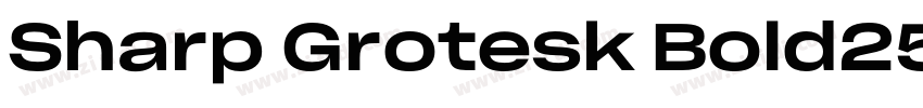 Sharp Grotesk Bold25字体转换
